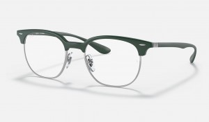 Ray Ban RB7186 Optics Men's Eyeglasses Green | 46130-FSHV