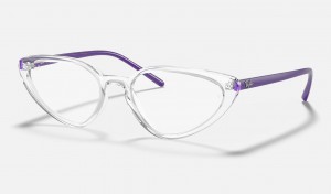 Ray Ban RB7188 Optics Women's Eyeglasses Silver | 03841-DJYN