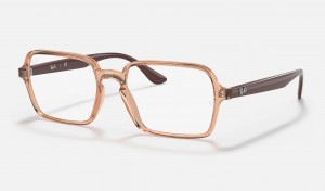 Ray Ban RB7198 Optics Men's Eyeglasses Brown | 69325-SMDB