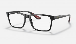 Ray Ban RB7205m Scuderia Ferrari Collection Men's Eyeglasses Black | 02761-KGXS