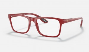 Ray Ban RB7205m Scuderia Ferrari Collection Men's Eyeglasses Red | 67318-GJQX