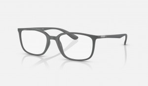 Ray Ban RB7208 Optics Men's Eyeglasses Grey | 20365-GMXP