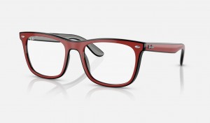 Ray Ban RB7209 Optics Men's Eyeglasses Red | 25173-WGZX