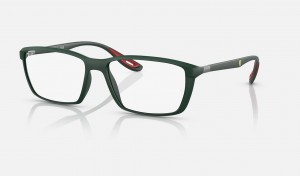 Ray Ban RB7213m Optics Scuderia Ferrari Collection Men's Eyeglasses Green | 29387-UCBJ