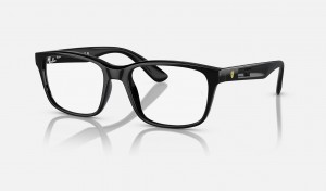 Ray Ban RB7221m Optics Scuderia Ferrari Collection Men's Eyeglasses Black | 52930-LTMP