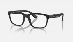 Ray Ban RB7221m Optics Scuderia Ferrari Collection Men's Eyeglasses Black | 26189-YSKU