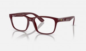 Ray Ban RB7221m Optics Scuderia Ferrari Collection Men's Eyeglasses Red | 94750-PZGK