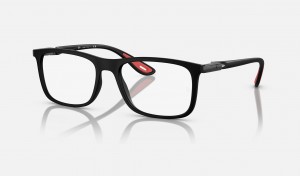 Ray Ban RB7222m Optics Scuderia Ferrari Collection Men's Eyeglasses Black | 94360-EGYA