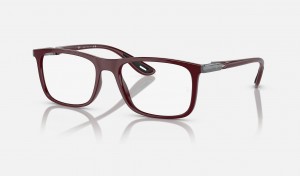 Ray Ban RB7222m Optics Scuderia Ferrari Collection Men's Eyeglasses Red | 24936-LPIF