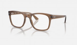 Ray Ban RB7228 Optics Men's Eyeglasses Brown | 12865-NKUT