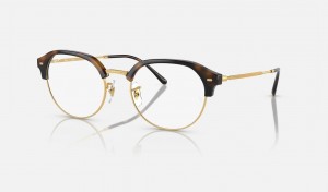 Ray Ban RB7229 Optics Women's Eyeglasses Gold | 13207-BZHK