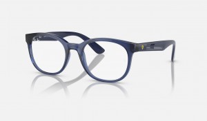 Ray Ban RB7231m Optics Scuderia Ferrari Collection Men's Eyeglasses Blue | 32459-EYPC