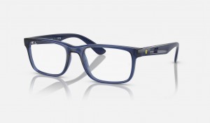 Ray Ban RB7232m Optics Scuderia Ferrari Collection Men's Eyeglasses Blue | 67143-LCSE