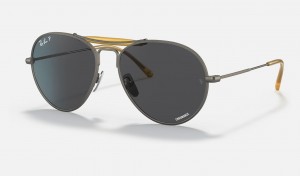 Ray Ban RB8063 Titanium Men's Sunglasses Grey | 80124-QFKM