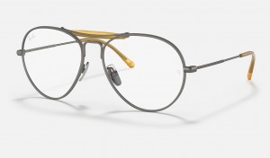 Ray Ban RB8063 Titanium Optics Men's Eyeglasses Grey | 32657-MPLI