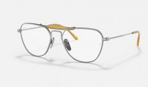 Ray Ban RB8064 Titanium Optics Women's Eyeglasses Silver | 10247-DEZS