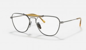 Ray Ban RB8064 Titanium Optics Women's Eyeglasses Grey | 57986-CPVU