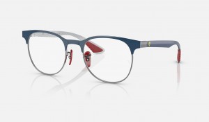 Ray Ban RB8327m Optics Scuderia Ferrari Collection Women's Eyeglasses Blue | 26071-PIFK