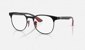 Ray Ban RB8327m Optics Scuderia Ferrari Collection Women's Eyeglasses Black | 07629-OQIB