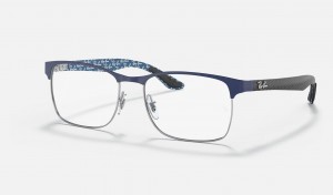 Ray Ban RB8416 Optics Men's Eyeglasses Blue | 02379-UDJB