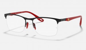 Ray Ban RB8416m Scuderia Ferrari Collection Men's Eyeglasses Black | 80324-PESJ