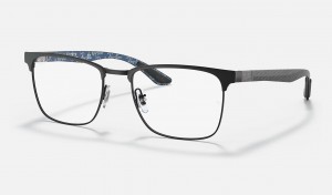 Ray Ban RB8421 Optics Men's Eyeglasses Black | 19350-WXDI