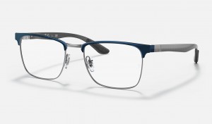 Ray Ban RB8421 Optics Men's Eyeglasses Blue | 91867-TKGE