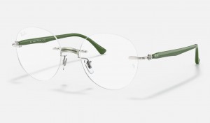 Ray Ban RB8768 Optics Women's Eyeglasses Green | 26915-ZMBI