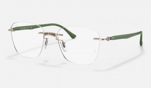 Ray Ban RB8769 Optics Men's Eyeglasses Green | 93607-ZTKG