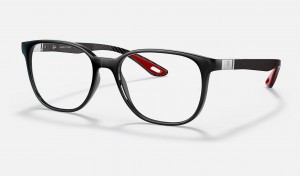 Ray Ban RB8907m Scuderia Ferrari Collection Men's Eyeglasses Black | 07563-ZXSF