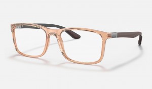 Ray Ban RB8908 Optics Men's Eyeglasses Brown | 08356-HEYX