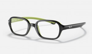 Ray Ban RB9074 Optics Kids' Eyeglasses Black | 71598-BZNC