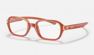 Ray Ban RB9074 Optics Kids' Eyeglasses Orange | 43017-TQYW