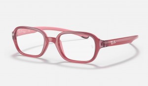 Ray Ban RB9074 Optics Kids' Eyeglasses Pink | 29681-PMAH