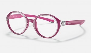 Ray Ban RB9075 Optics Kids' Eyeglasses Pink | 74968-ZVDW