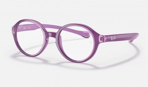 Ray Ban RB9075 Optics Kids' Eyeglasses Purple | 35728-ESLG