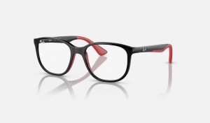 Ray Ban RB9078v Optics Bio-based Kids' Eyeglasses Black | 78253-LXQR