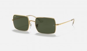 Ray Ban Rectangle 1969 Men's Sunglasses Green | 27456-OKLH