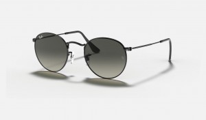 Ray Ban Round Flat Lenses Men's Sunglasses Grey | 96204-QDHW