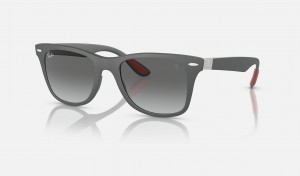 Ray Ban Scuderia Ferrari Monaco Ltd | Customized By Charles Leclerc Men's Sunglasses Grey | 35869-NWJS