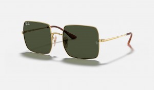 Ray Ban Square 1971 Classic Women's Sunglasses Green | 46218-DNBF