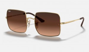 Ray Ban Square 1971 @collection Women's Sunglasses Brown | 20841-FKHM