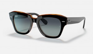 Ray Ban State Street Men's Sunglasses Blue | 96503-IGCM