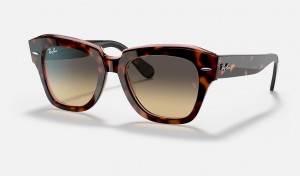 Ray Ban State Street Men's Sunglasses Brown | 28637-ZPKS