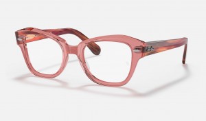 Ray Ban State Street Optics Men's Eyeglasses Pink | 05964-FHSD