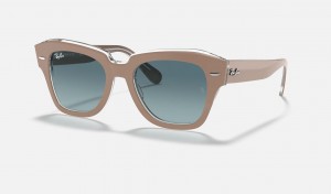 Ray Ban State Street Women's Sunglasses Blue | 10492-BJGQ