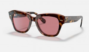 Ray Ban State Street @collection Men's Sunglasses Purple | 50798-GZME