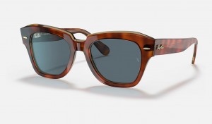 Ray Ban State Street @collection Men's Sunglasses Blue | 69537-ROXD