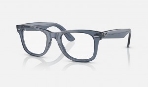 Ray Ban Wayfarer Ease Optics Men's Eyeglasses Blue | 41675-LQOD