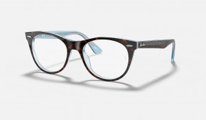 Ray Ban Wayfarer Ii Optics Women's Eyeglasses Blue | 03879-DIWZ